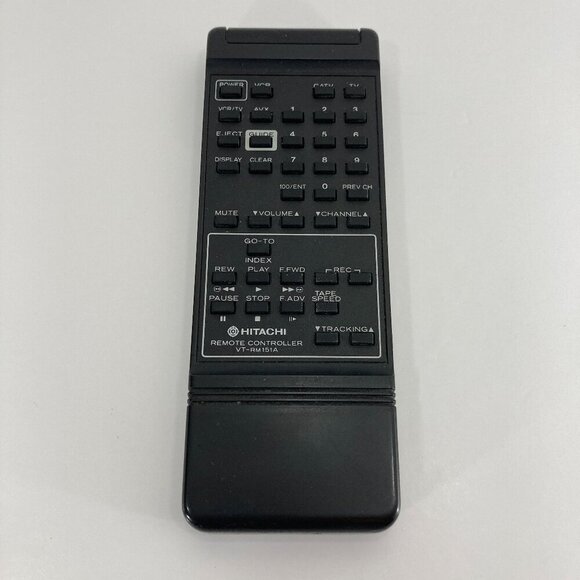 Hitachi VT-RM151A Remote Control Black for VTM151, VTM151A, VTM161A - TESTED - Picture 1 of 7